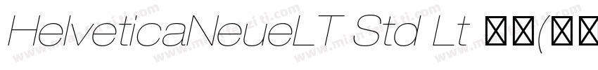 HelveticaNeueLT Std Lt 亮体(西方)免费下载字体转换